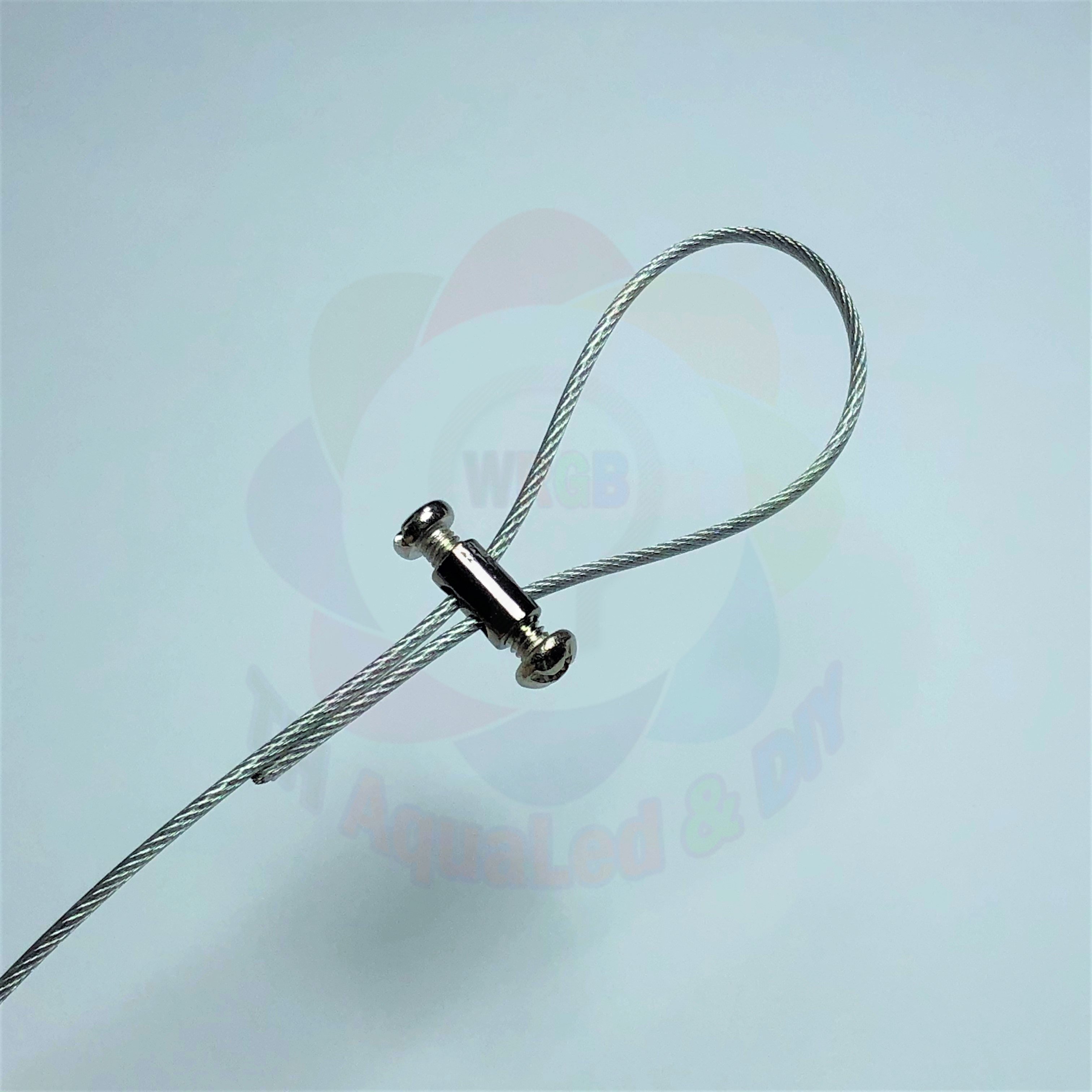 Ốc siết cáp đôi treo thiết bị Ốc giữ cáp 2 vị trí mạ niken chuyên dùng cho đèn khung tranh trang trí gia dụng công trình