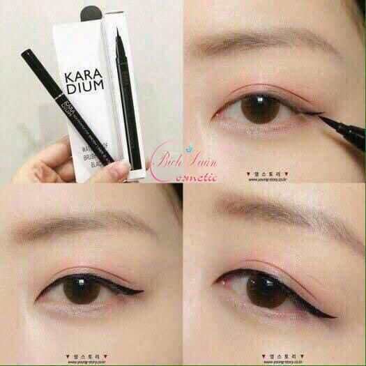 Dạ kẻ mắt không trôi Karadium Waterproof Brush Liner Black