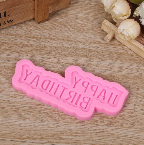 Khuôn silicon chữ Happy Birthday 10 cm