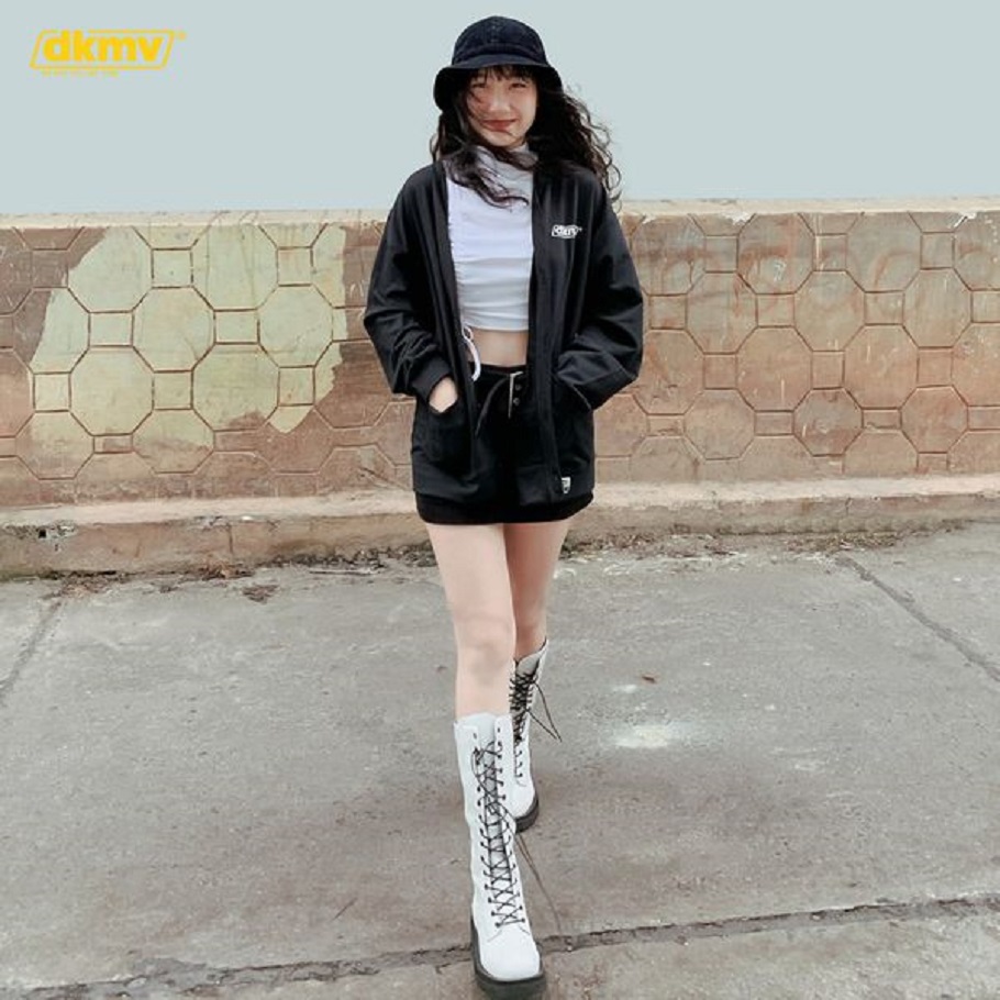 Áo khoác cardigan màu đen | DKMV Cardigan Basic