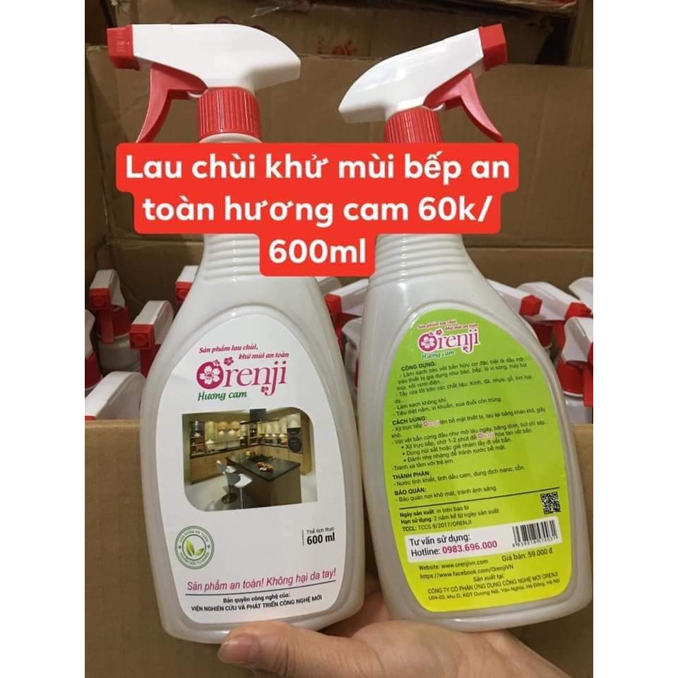 LAU CHÙI BẾP ORENJI SIÊU SẠCH 600 ml