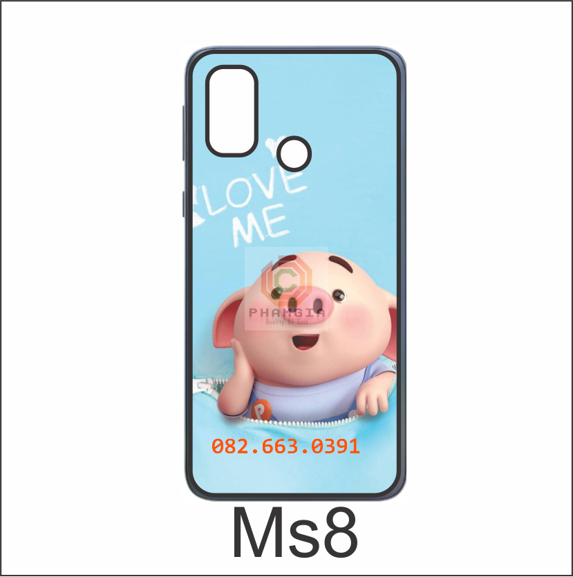 Ốp lưng Vsmart Joy 4 dẻo in hình heo dễ thương