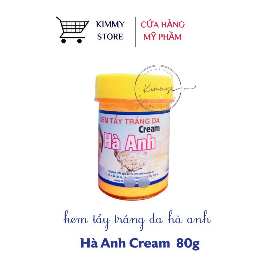 01 hôp kem tẩy trắng hà anh 80g