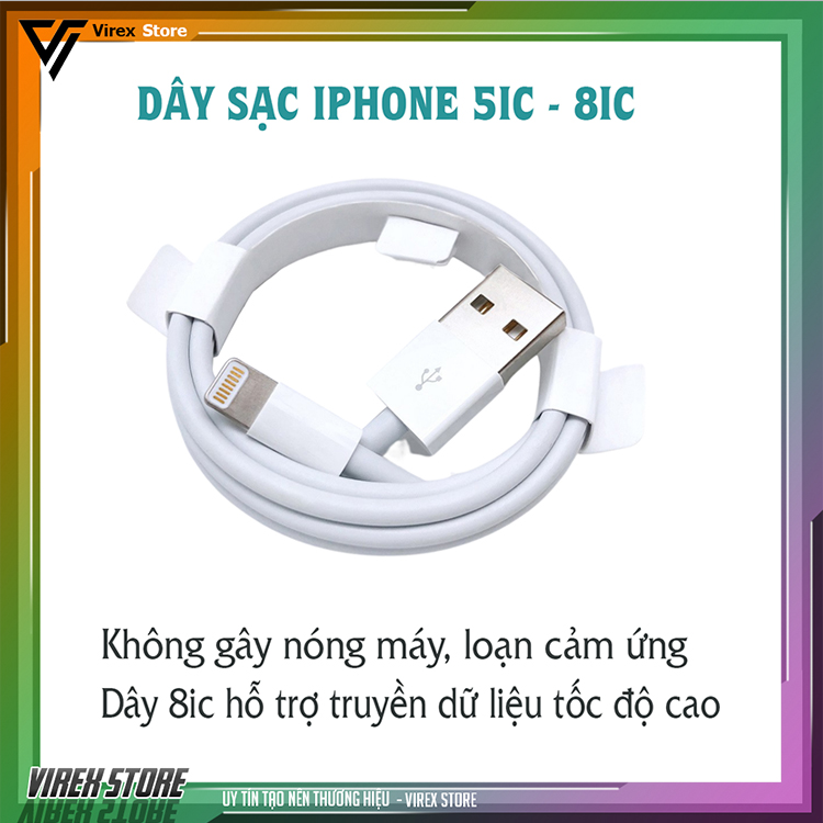 Dây cáp sạc iphone lightning , cho các dòng iphone 6,6s,7,7plus,xs max
