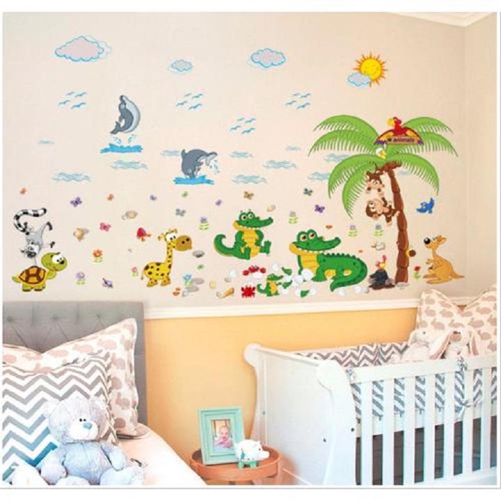[HCM]Decal dán tường sinh vật biển