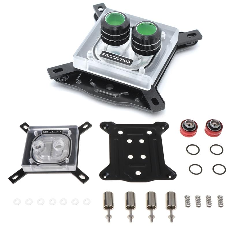 G1 / 4 Thread Waterblock Acrylic Đồng làm mát bằng nước CPU PC Làm mát bằng nước Khối tản nhiệt tản nhiệt cho 1150 1151 1155 1156