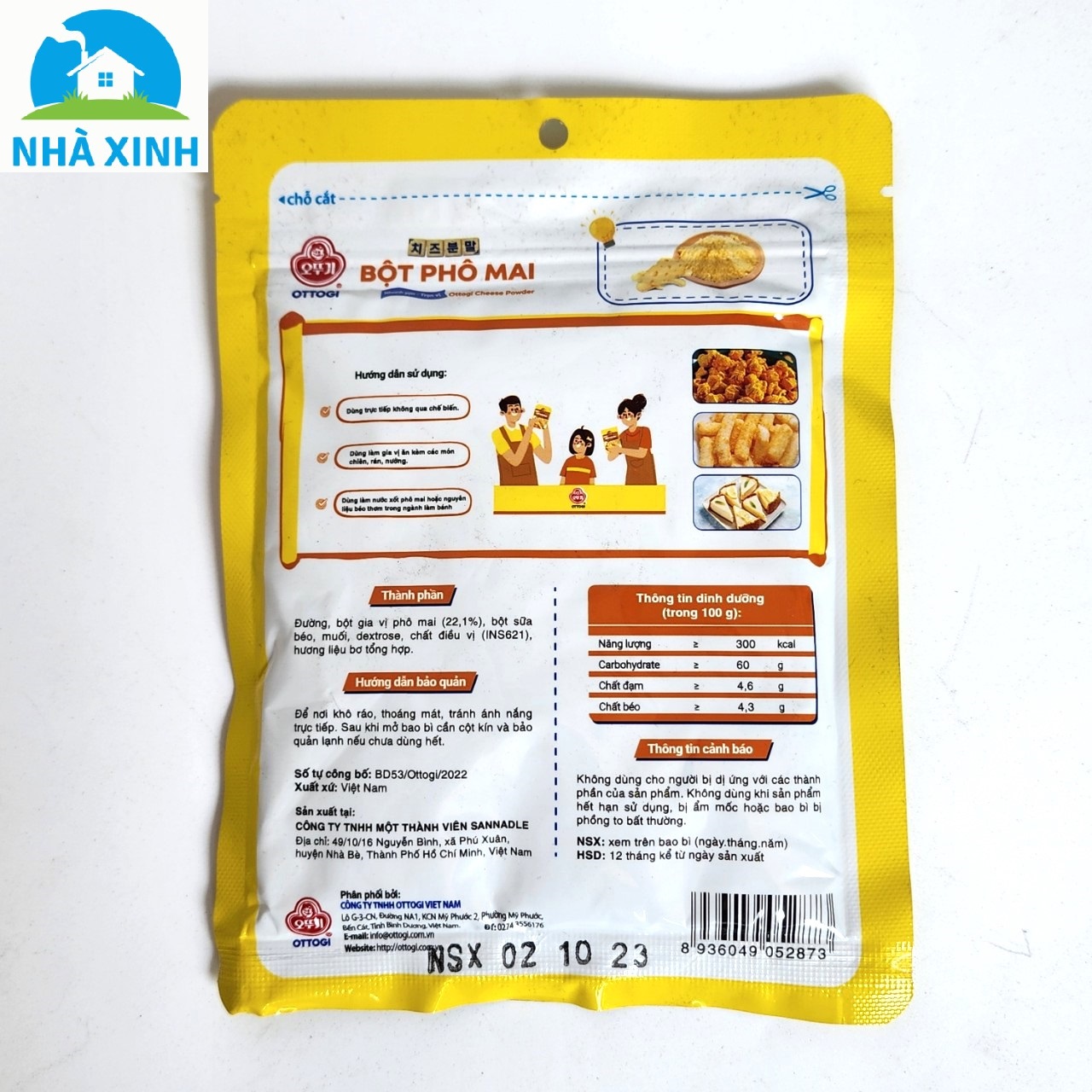 Bột phô mai lắc, Cheese Powder Otoki gói 100g - Trộn, lắc, Phô mai chuẩn xịn, trộn, lắc đều ngon!