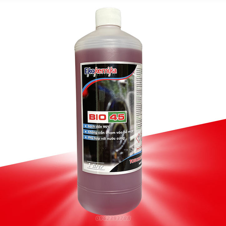 Nước rửa xe không chạm Bio 45 Ekokemika chai 1 lít BIO45 rửa ô tô xe máy