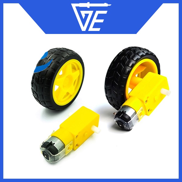 Động cơ giảm tốc vàng 3V-9V chế xe mô hình siêu bền