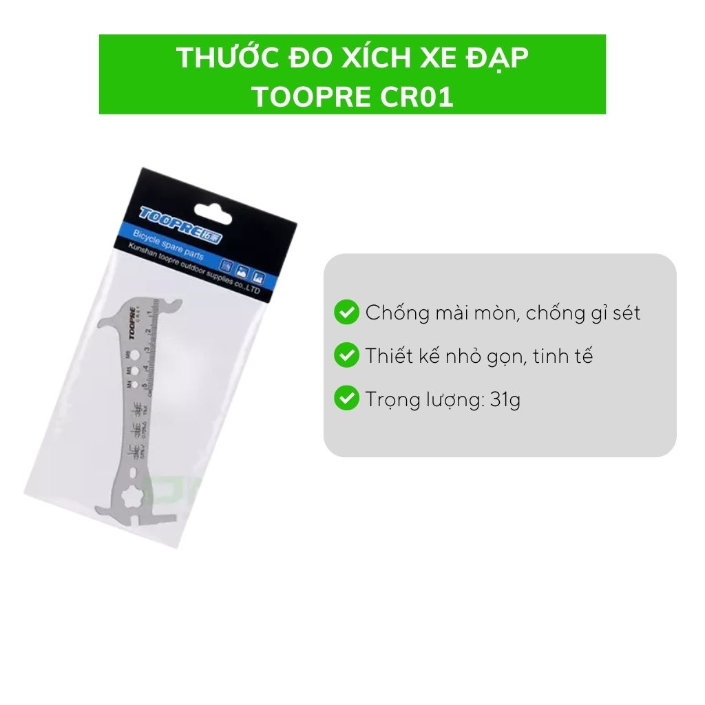 Thước đo xích xe đạp TOOPRE CR01