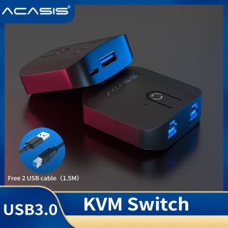 ACASIS USB HDMI KVM Switch 4K Ultra HD HDMI Switcher Box and USB KVM Splitter for Sharing Monitor Printer Keyboard Mouse thumbnail