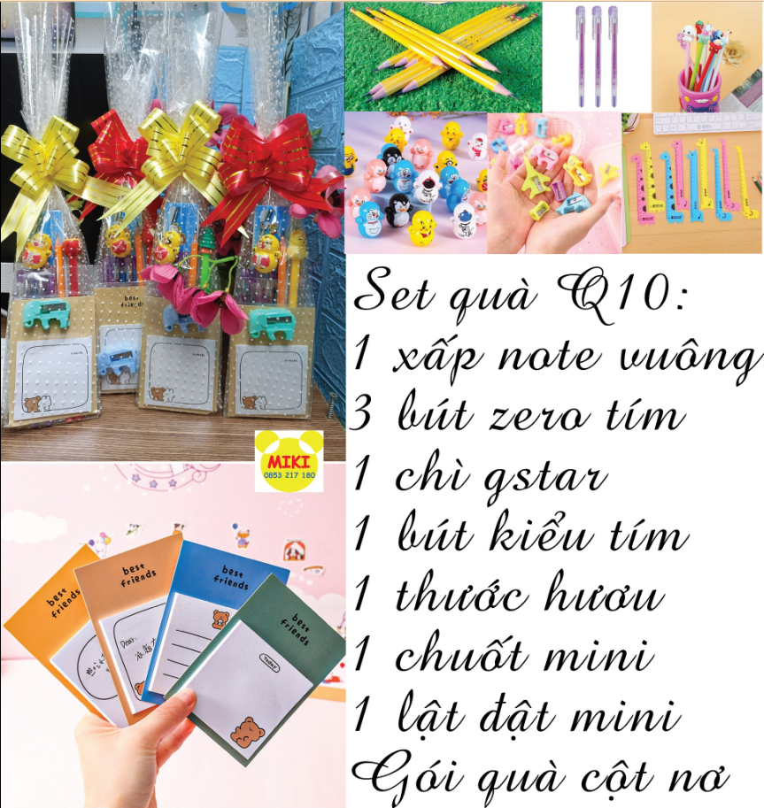 SET QUÀ PHẦN THƯỞNG CHẤT LƯỢNG CHO BÉ (Đồ dùng dạy học Miki)