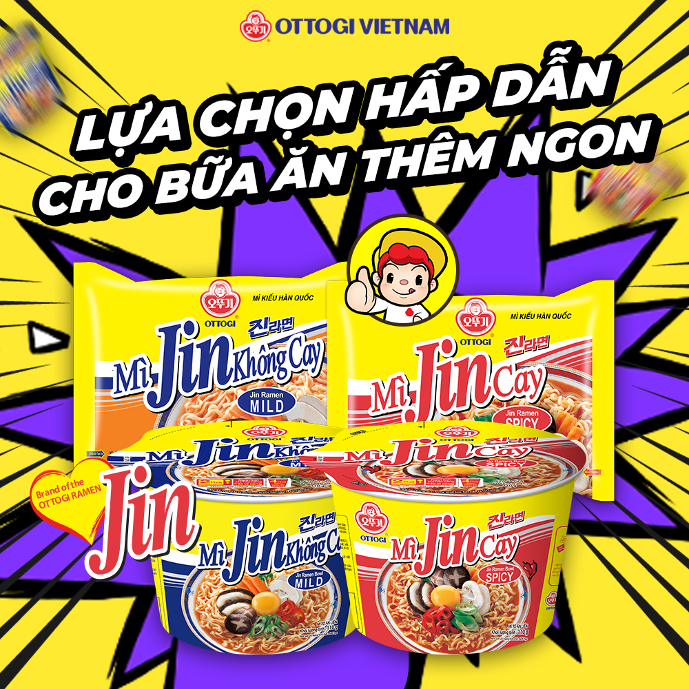 Mì ly ăn liền - Mì Ly Jin cay 62g