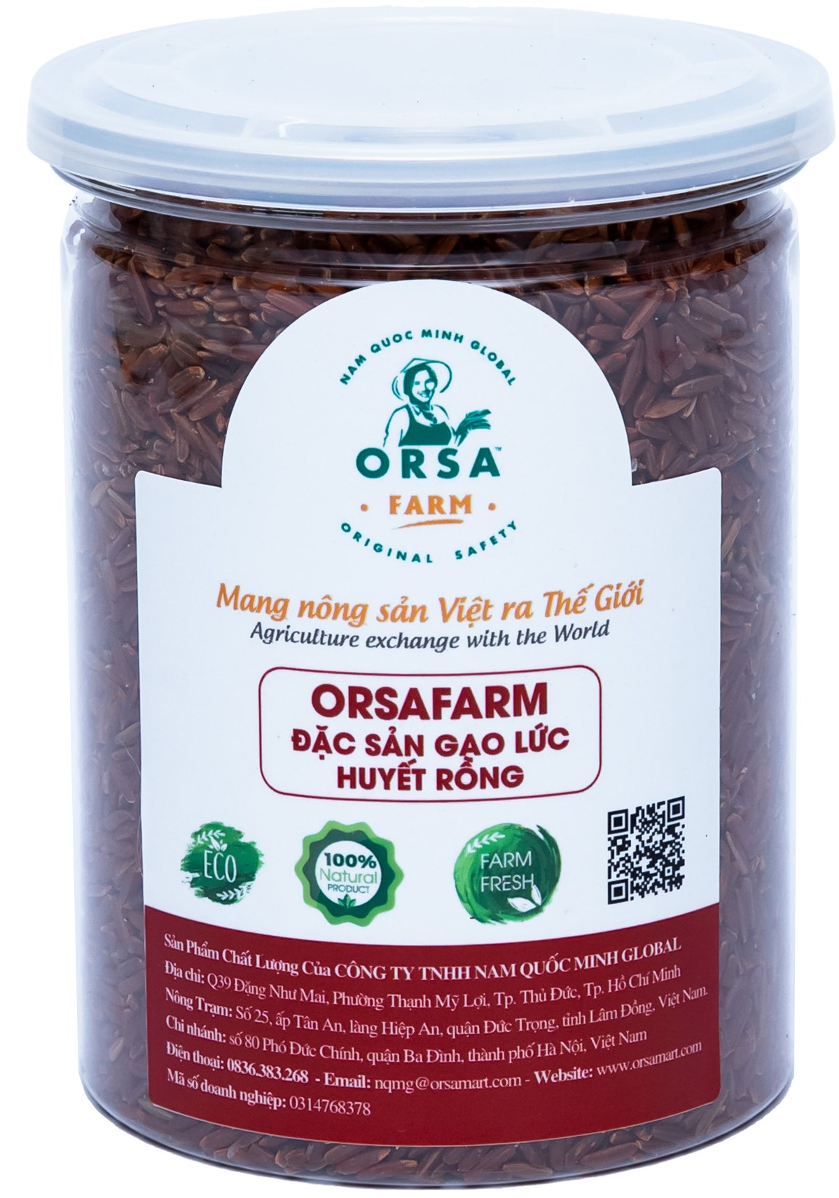 Orsafarm Đặc sản gạo lức huyết rồng (5kg)