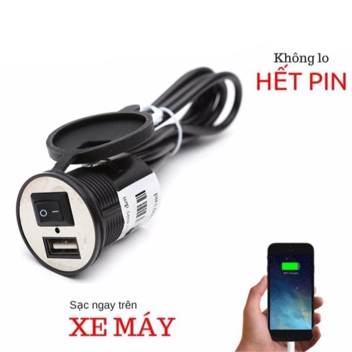 [HCM]Cục sạc điện thoại đa năng trên xe máy
