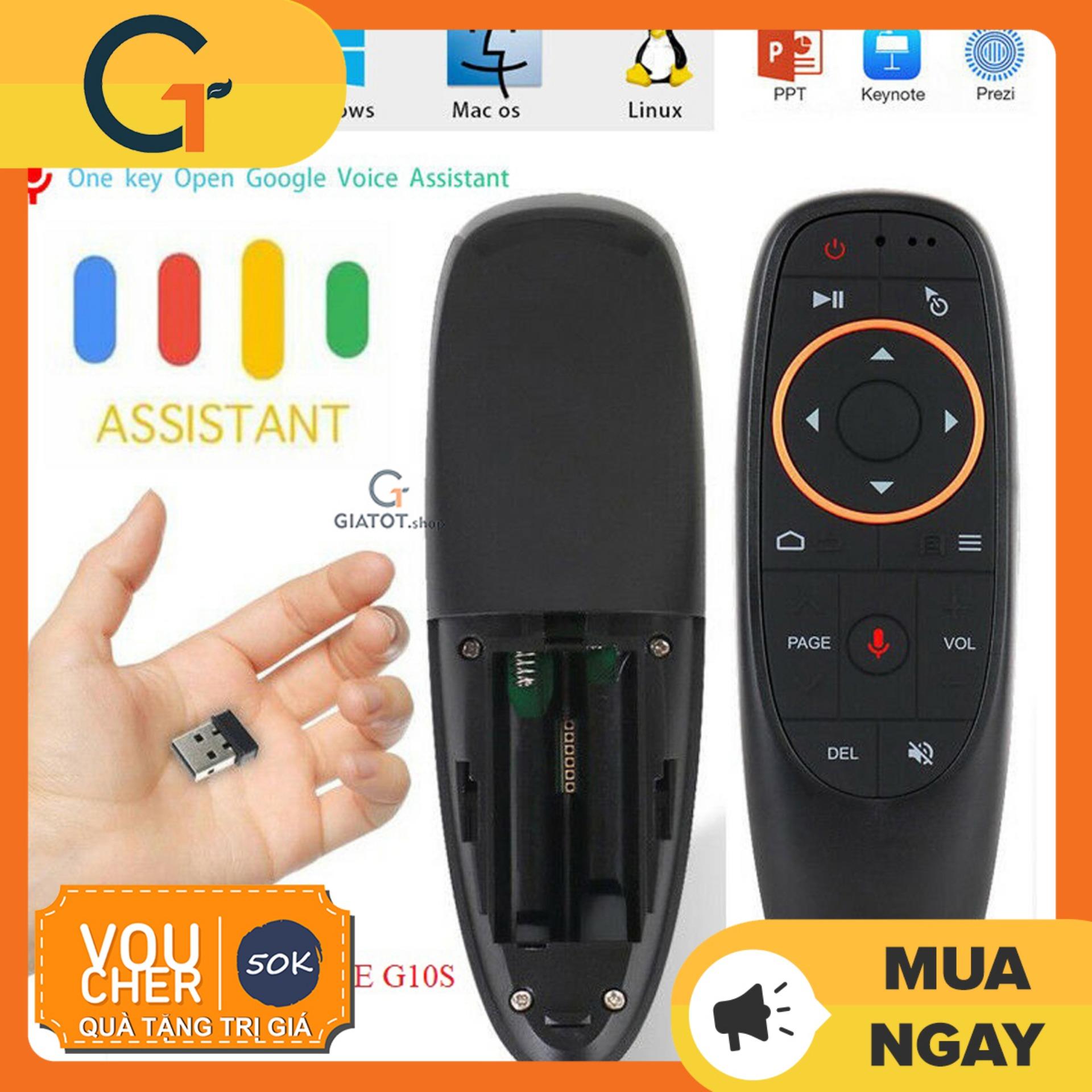 (Loại 1) Chuột bay điều khiển giọng nói G10s học lệnh các loại điều khiển dành cho android box smart tivi