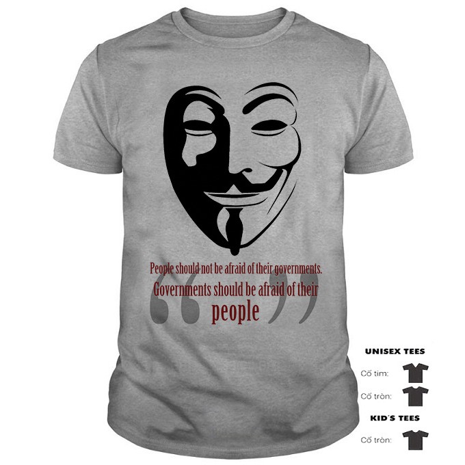 [HCM][SIÊU PHẨM] Áo Thun Hacker Anonymous Cực Chất | Hàng Bao Đẹp | Hacker Anonymous Tshirt