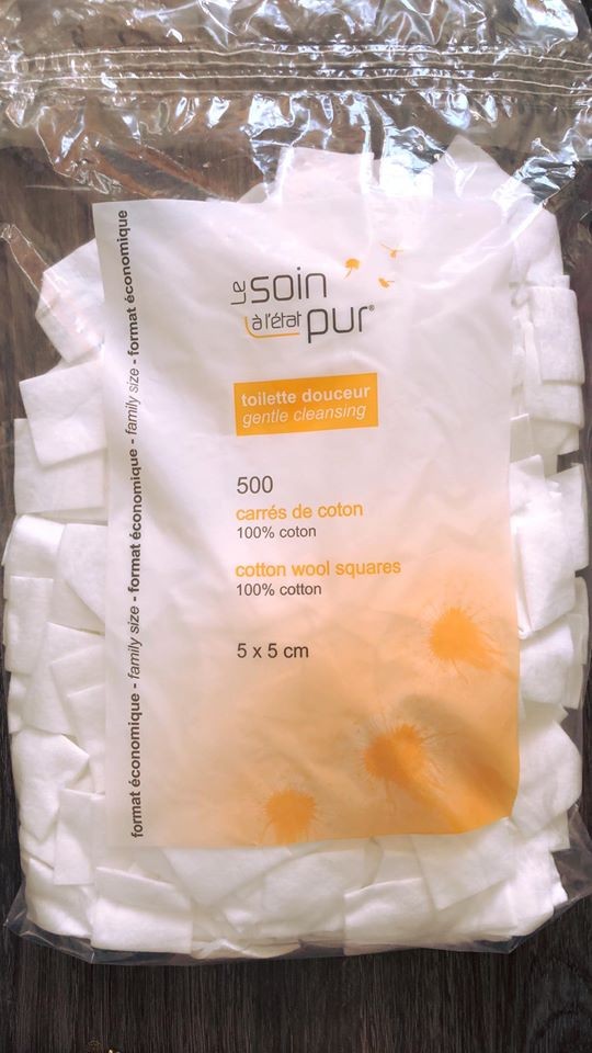 TETRA Le Soin Laretat Pur - Bông tẩy trang 500 miếng - hàng Pháp