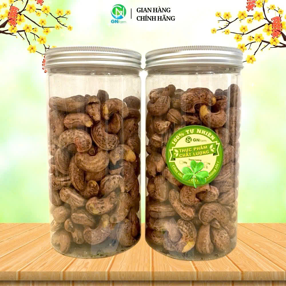 Hạt Điều Rang Muối Bình Phước Hạt Điều A Cồ Vỏ Lụa Nguyên Hạt Giòn Ngon Chất Lượng Trên Từng Hạt - Hộp 250g/500g