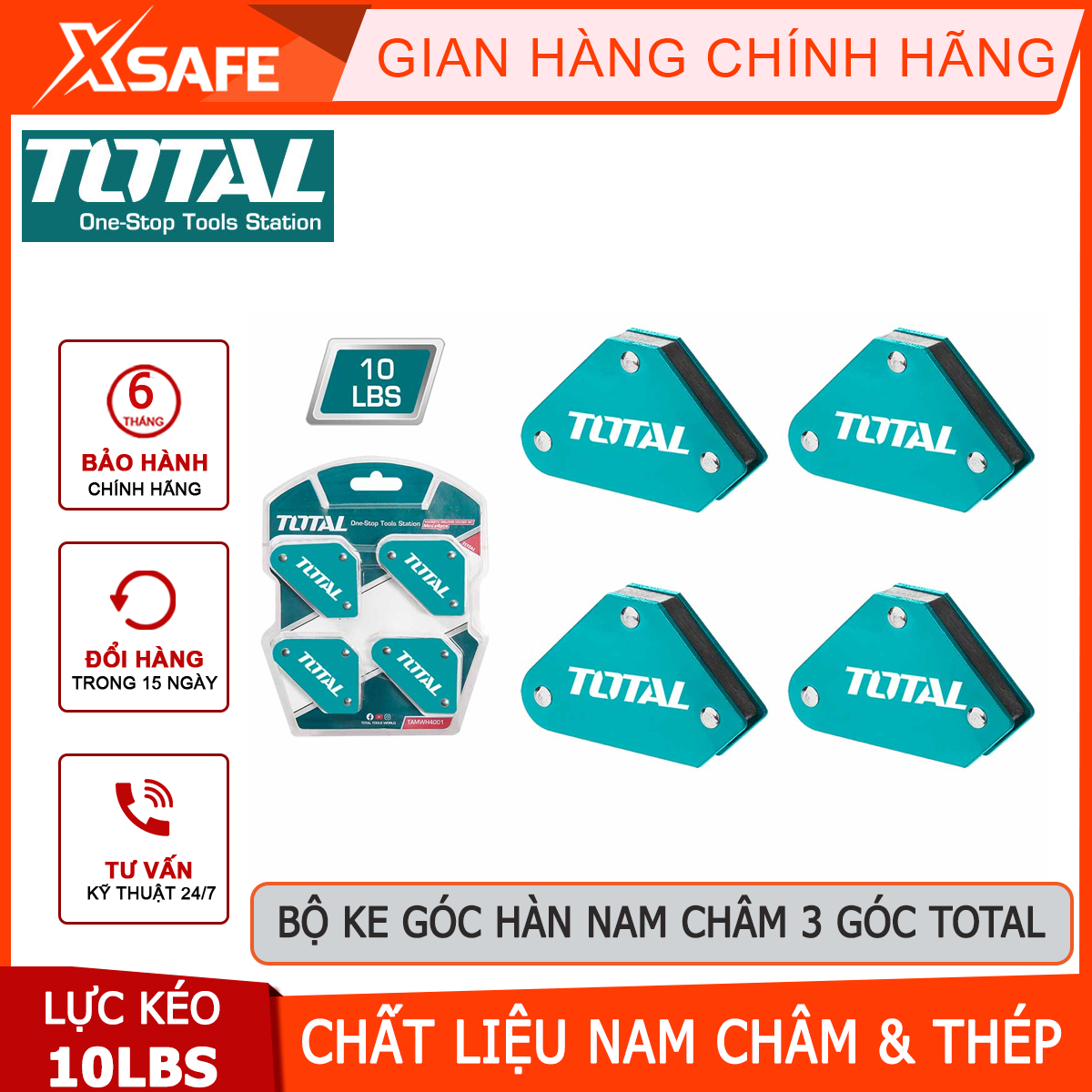 Set Ke angle welding magnet 3 angle total TAMWH4001 | 4 magnet mini 45 °, 90 °, 135 °, using magnet material and steel [genuine] [xsafe] [xsafe]