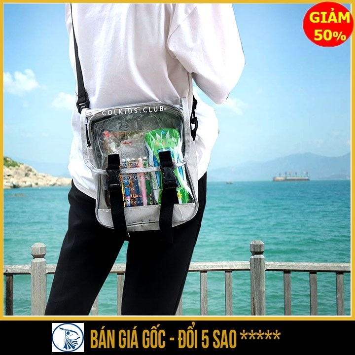 [HCM][ TRỢ GIÁ ] Túi đeo chéo phản quang mini bag thời trang kiểu mới ss3 chữ COLKIDS CLUB tiện dụng cho nam và nữ M66