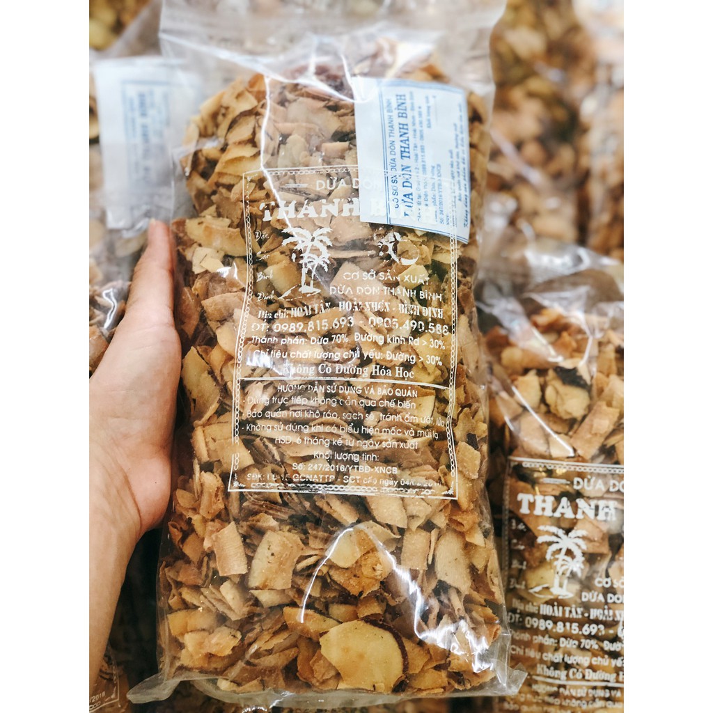 Binh Dinh Dried Crispy Coconut - Dried Coconut - Crispy Coconut