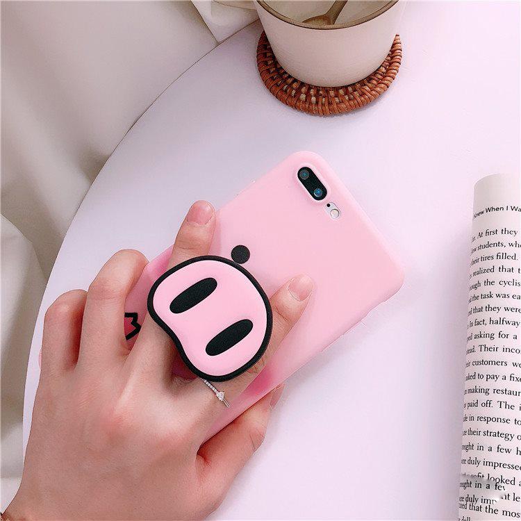 Ốp lưng mũi heo iPhone 5/5s, 6/6s, 6/6s plus, 7/8, 7/8 plus, X/Xs
