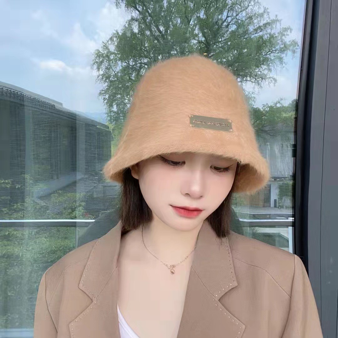 Nón Bucket lông thỏ nhiều màu cao cấp dành cho nữ