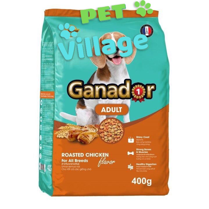 (Bao 3kg) Thức ăn dạng hạt cao cấp GANADOR thức ăn cho chó mọi lứa tuổi