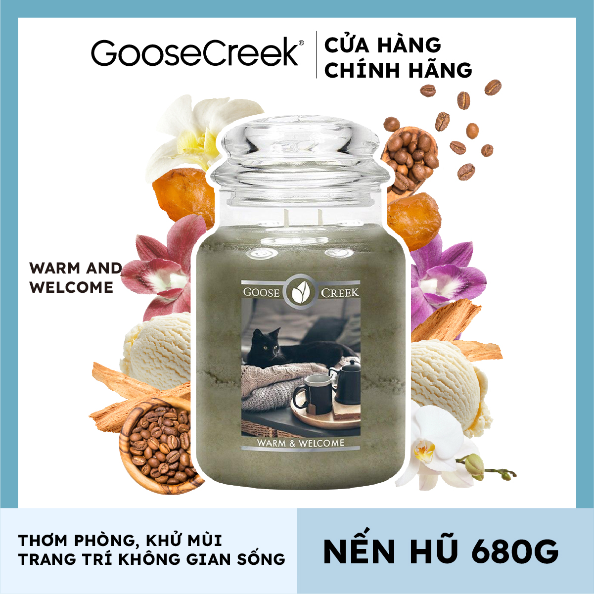 Nến hũ Goose Creek (680g) - Warm & Welcome