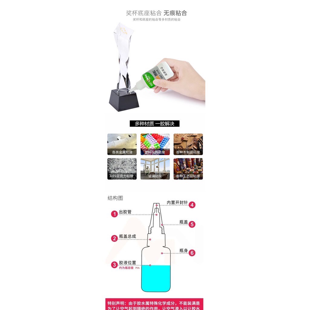 Keo Dính Con Ếch 250ml, Keo Dính Đa Năng