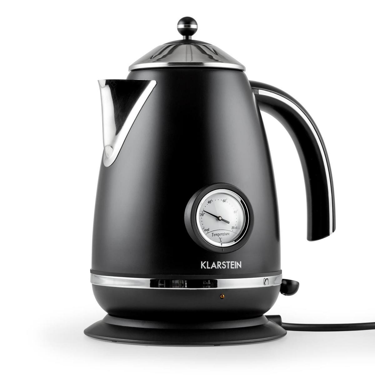 Ấm Siêu Tốc Klarstein 1,7L, 2200W, Màu Đen