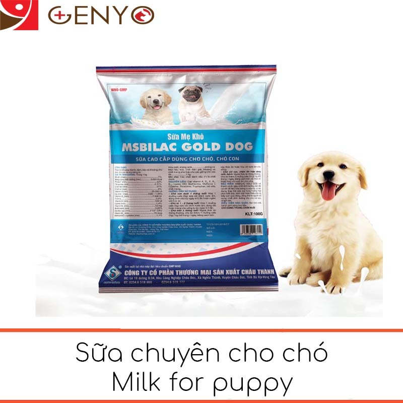Sữa cao cấp cho chó mèo không tiêu chảy - MsBilac Gold Dog 100g