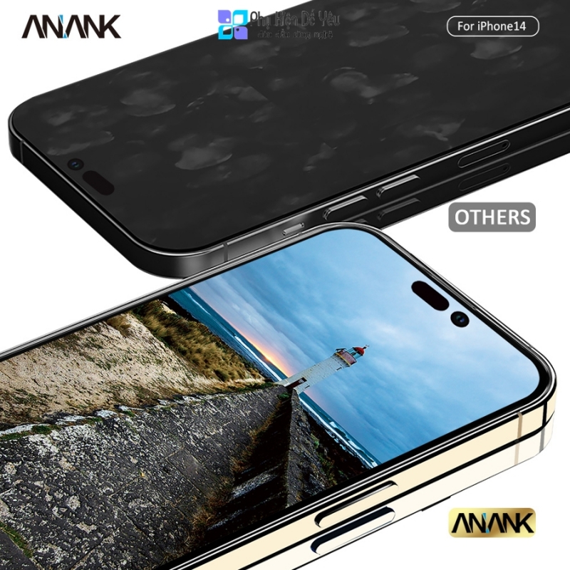 Dán cường lực ANANK 2.5D cho lPhone 14/ 14 Plus/ 14 Pro/ 14 Pro Max [Phân phối chính hãng]