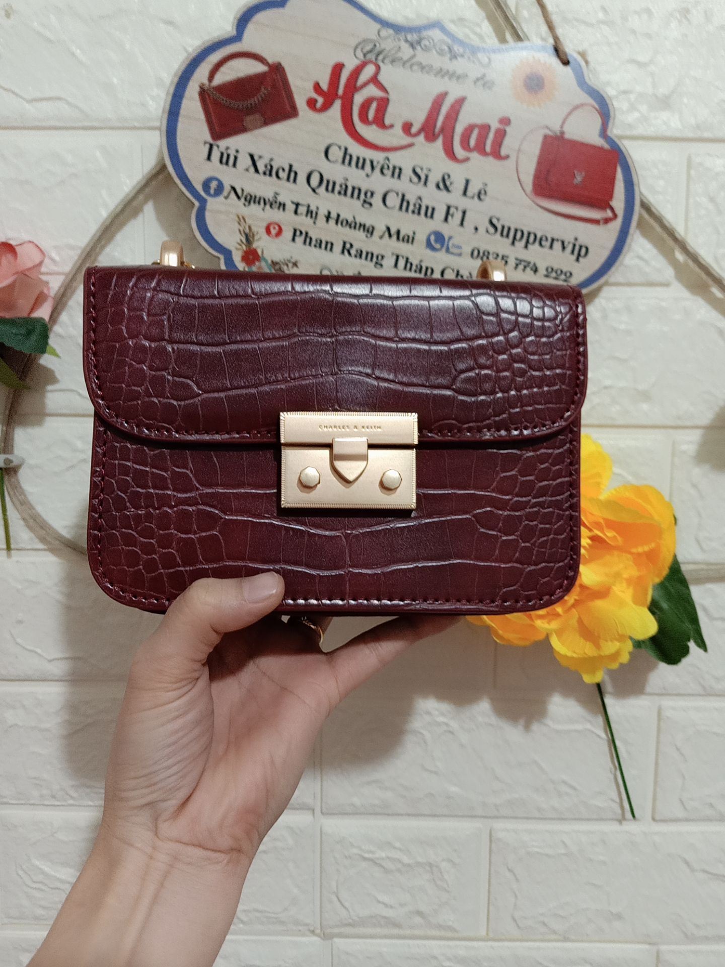 TÚI CNK VÂN RẮN SIZE 19 ĐẸP