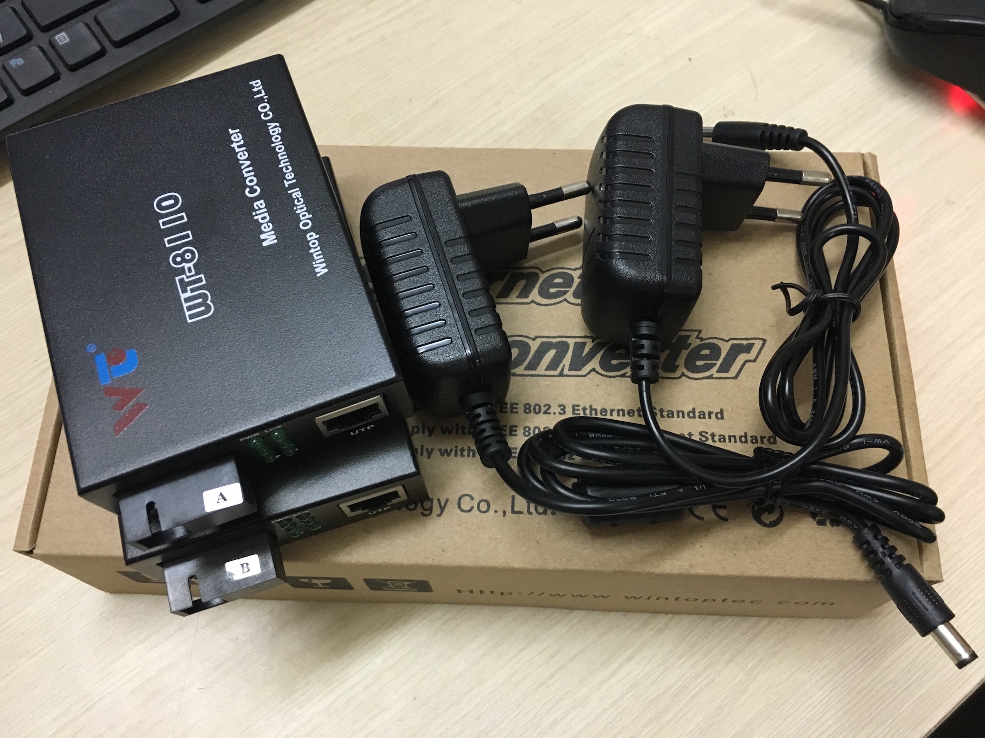 [HCM]Convert quang 1 sợi 1 cặp 2 Cái AB WINTOP
