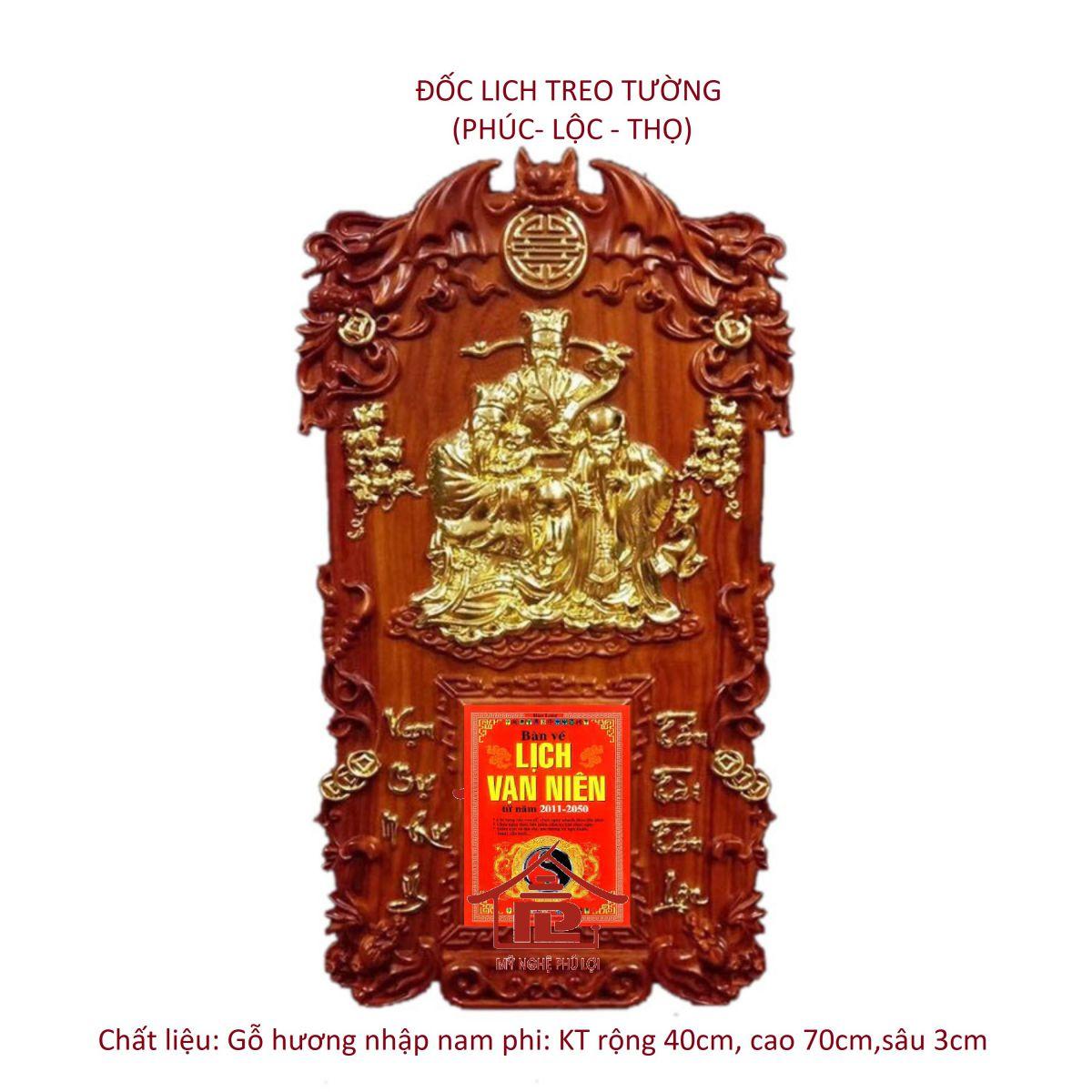 Đốc lịch treo tường “Phúc- Lộc – Thọ”