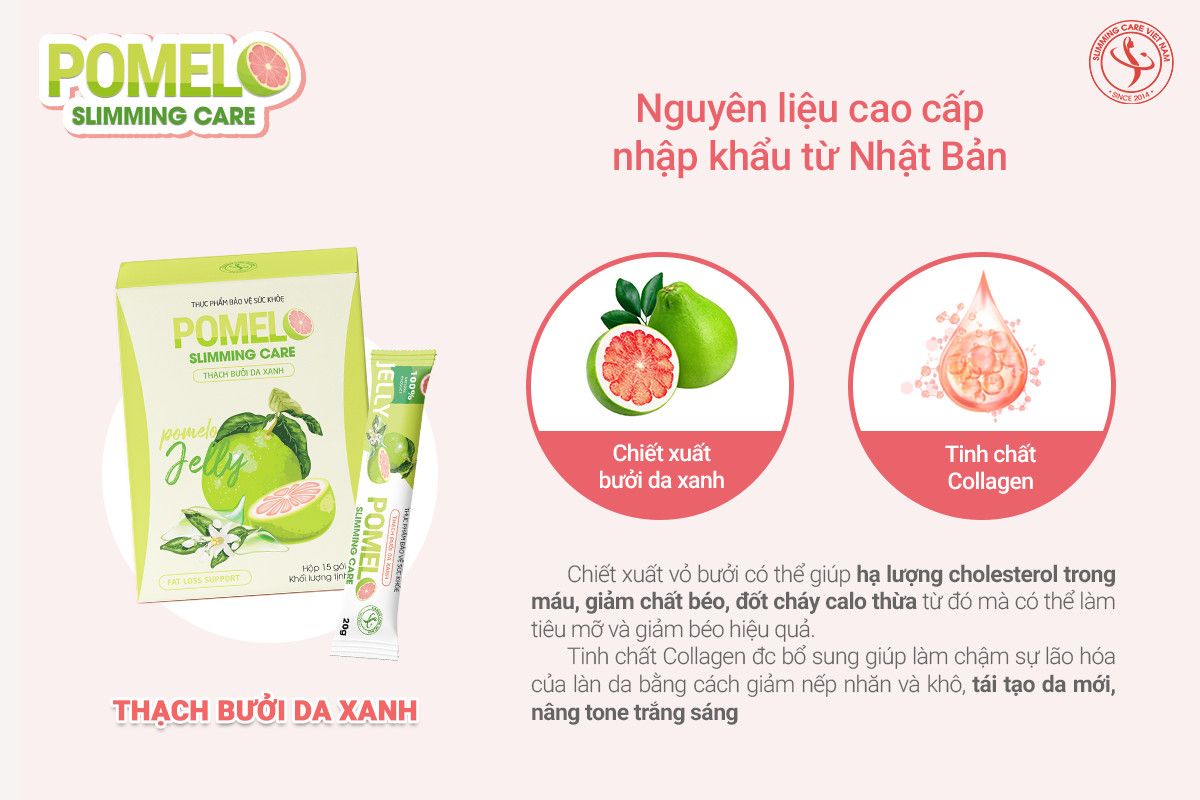Thạch bưởi da xanh Pomel Slimming care giảm cân | Lazada.vn