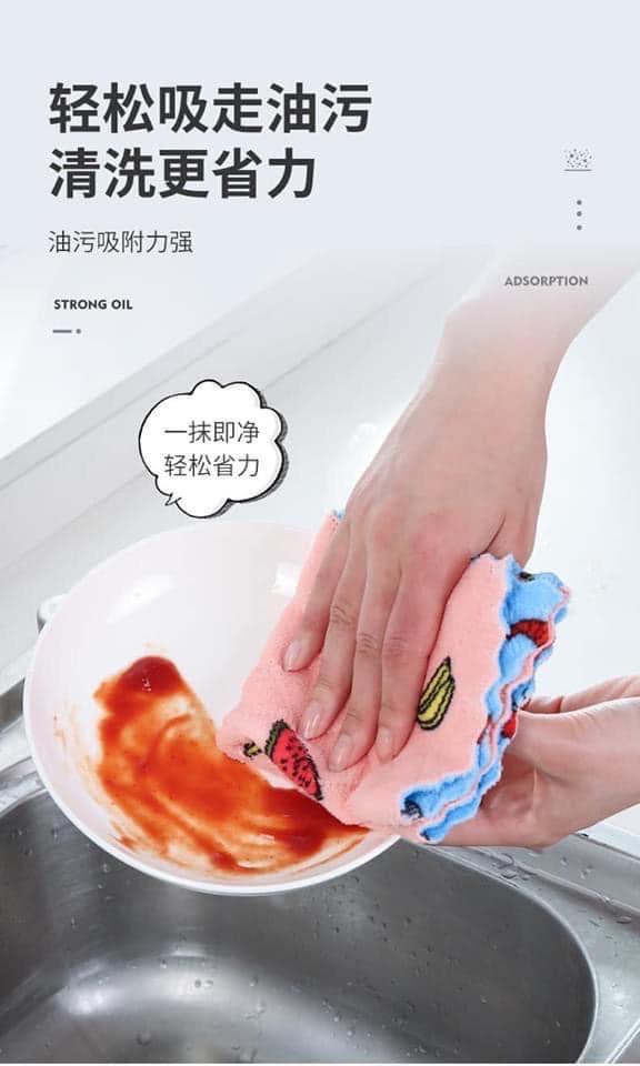Set 10 khăn đa năng lau nha bếp mẫu mới ( giao màu ngẫu nhiên)
