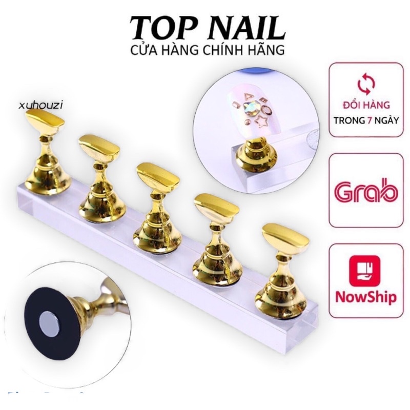 Bộ 5 trụ đế đỡ móng mẫu,tập vẽ,có nam châm