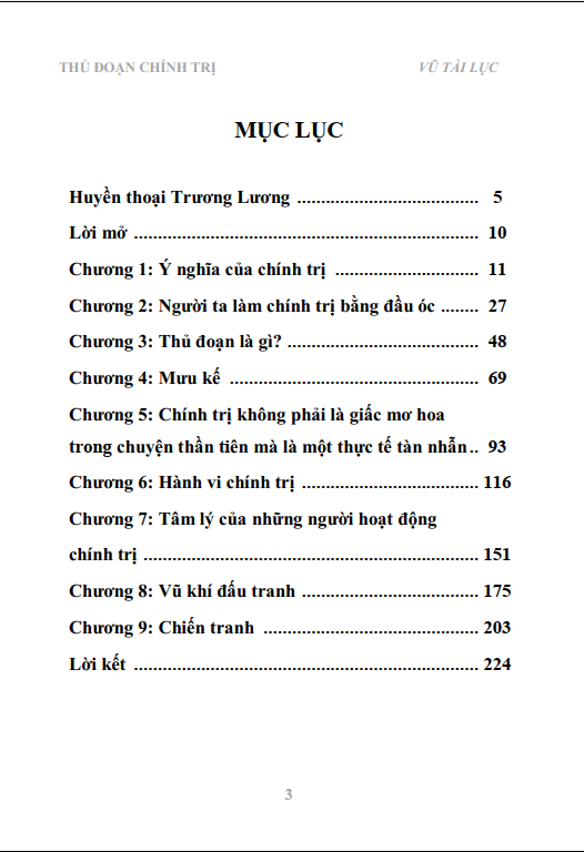 Sách Thủ Đoạn Chính Trị