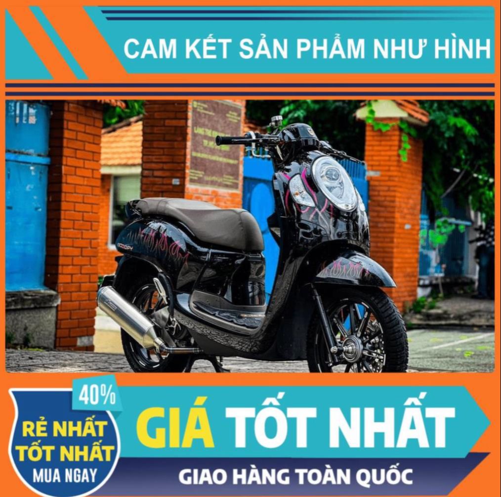 Tem rời Scoopy - Mẫu lửa tím HOT 2023