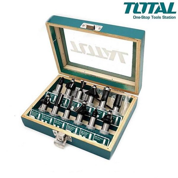 1/2" (12.7mm) Bộ mũi phay gỗ 12 chi tiết Total TACSR0102121