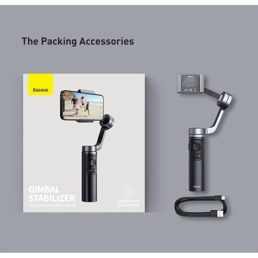 Baseus -BaseusMall VN Tay cầm chống Baseus Control Smartphone Handheld Folding Gimbal Stabilizer