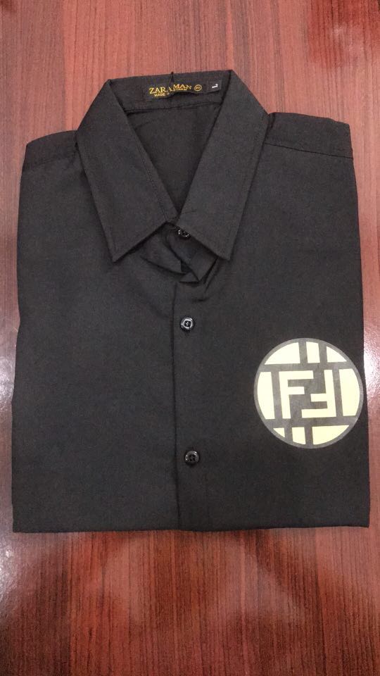 [HCM]ÁO SƠ MI NAM IN LOGO NGỰC CÁ TÍNH