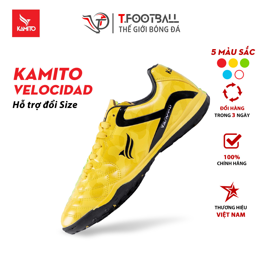 Giày đá bóng kamito velocidad legend sân cỏ nhân tạo form chân người việt