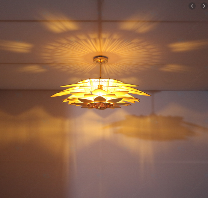 Đèn gỗ hoa sen DIY