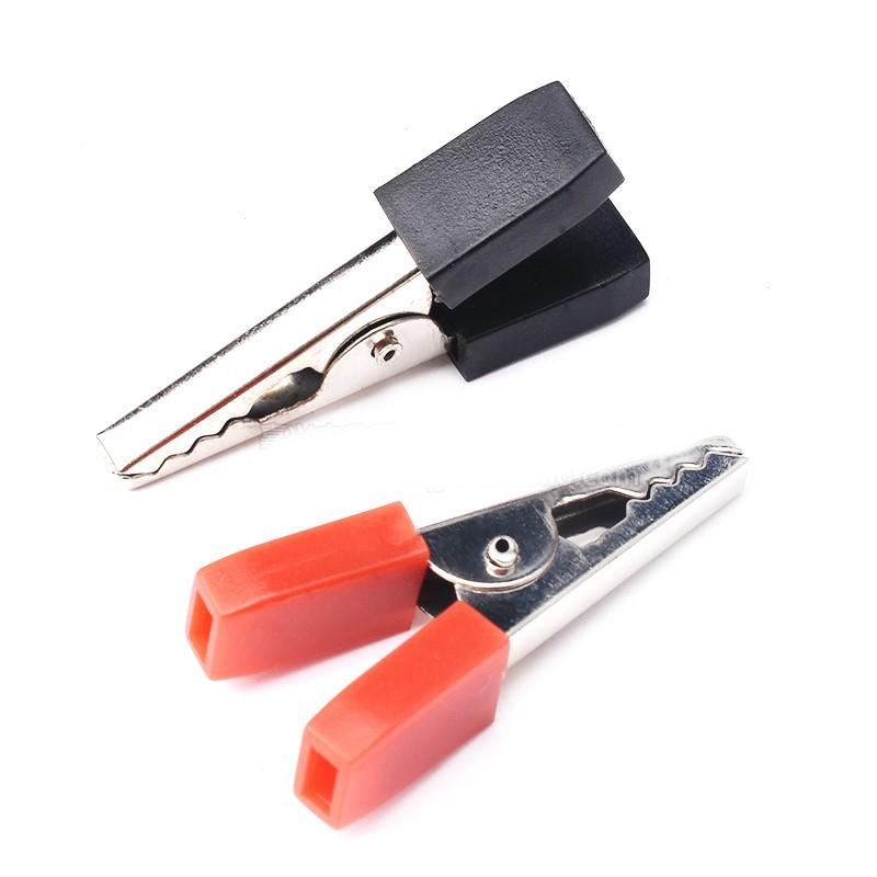 Combo 5 bộ Kẹp Cá Sấu 35mm đỏ + đen - 10A