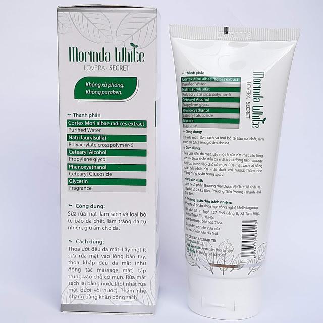 Sữa rửa mặt Morinda White sạch mụn giữ ẩm