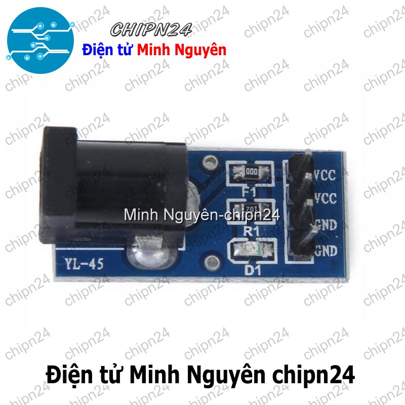 [1 cái] (KG1) Đế chuyển Adapter Jack DC to DIP (PCB chuyển, Mạch chuyển)